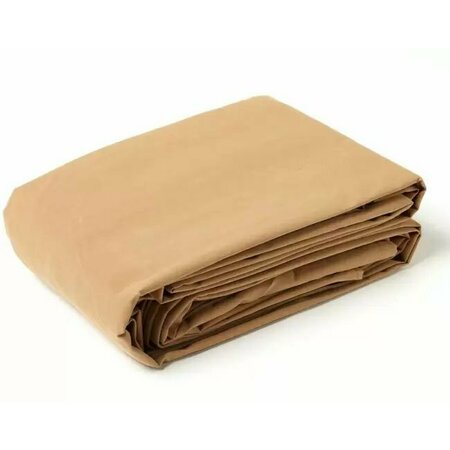 Tarps Now 6 ft x 8 ft Heavy Duty 20 Mil Tarp, Tan, Polyester / Canvas FSPCTN-0608